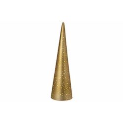 Lamp Led Cone Goud D8xh30cm Glas  