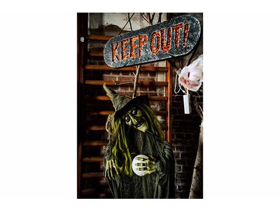 Heks Staand Animated Groen 100x18xh183cm Excl 3 Aa Batt