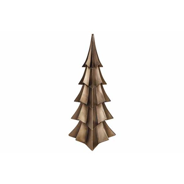 Kerstboom Louis Bruin 16,5x16,5xh38,5cm Langwerpig Polyresin 