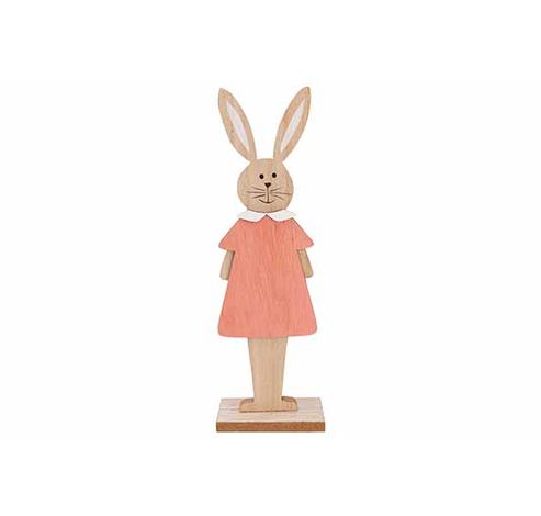 Lapin Girl Pink Dress Rose 9x4,5xh28cm A Llonge Bois  Cosy @ Home