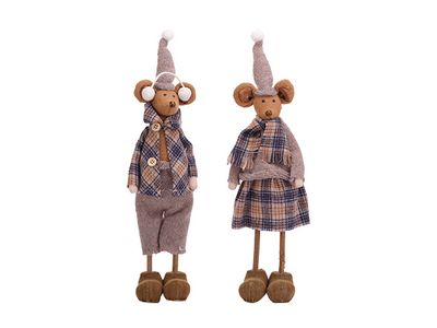 Muis Ass2 Comfy Ear Warmers Grijs 11x11x H28cm Langwerpig Foam