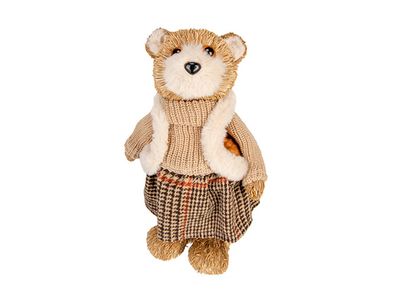 Beer Girl Sweater Standing Camel 17x11xh 28cm Foam