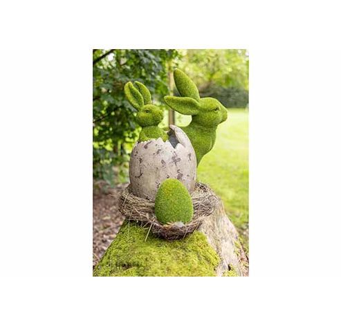 Paashaas Grass Groen 13x13xh44cm Kunstst Of  Cosy @ Home