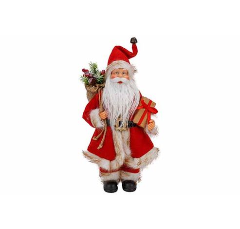 Santa Rood 20x13xh31cm Polyester   Cosy @ Home