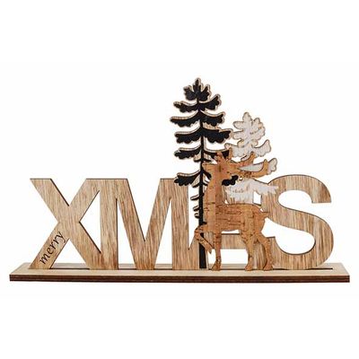 Deco Lettres Xmas Naturel 27x4xh16cm Boi S  Cosy @ Home