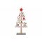 Kerstboom We Wish You Rood Wit 4x14xh30c M Hout 