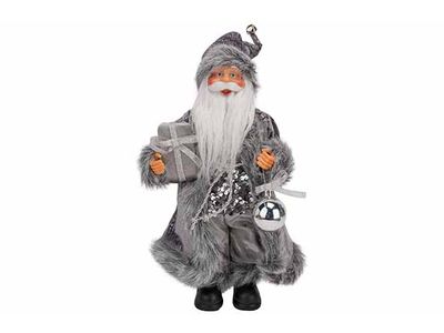 Santa Gris 20x13xh31cm Polyester 