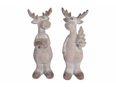 Eland Gift Greige 10x8,5xh25,5cm Langwer Pig Keramiek