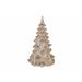 Kerstboom Gold Wit 9x9xh16cm Polyresin  