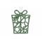 Hanger Gift Glitter Groen 8xh10cm Kunsts Tof 