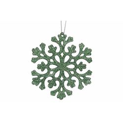 Hanger Flake Glitter Groen 10xh10cm Kuns Tstof 