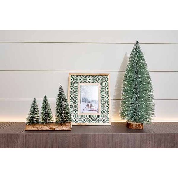 Kerstboom X3 On Trunc Groen 21x5,5xh19cm  