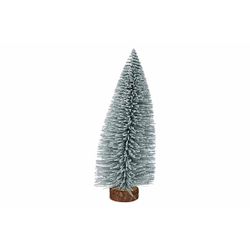 Kerstboom Snow Brush Blauwgroen 11x11xh2 6cm Langwerpig Kunststof 