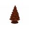 Kerstboom Flocked Roest 12,5x12,5xh21cm Langwerpig Aardewerk 