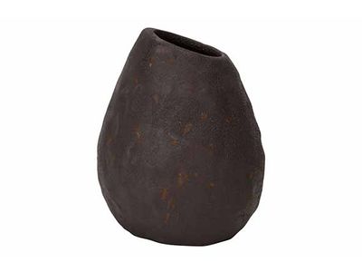 Vase Antique Finish Noir 12x12xh14,5cm A Llonge Gres