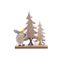 Letterdeco Curry Cap Hedgehog Xmas Trees  Grijs 18x5xh21cm Hout 