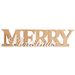 Letterdeco Merry Christmas Natuur 42x10x H2,3cm Langwerpig Hout 