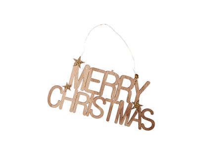 Hanger Merry Christmas 18x0,3x9cm Hout 