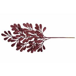 Tak Leaves Glitter Bordeaux 26x2xh60cm K Unststof 