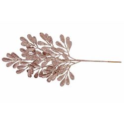 Tak Leaves Glitter Roze 26x2xh60cm Kunst Stof 