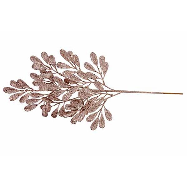 Tak Leaves Glitter Roze 26x2xh60cm Kunst Stof 