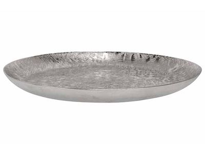 Schaal Cross Zilver D35xh3cm Aluminium 