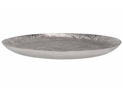 Schaal Cross Zilver D45xh3,5cm Aluminium 