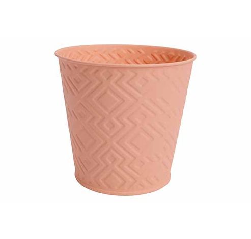 Cachepot Stylish Abricot 14x10xh12,7cm R Ond Conique Metal  Cosy @ Home