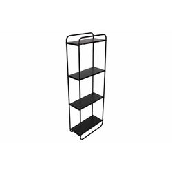 Cosy @ Home Rack 4 Shelfs Noir 31x15xh91cm Metal Knock Down 