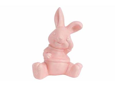 Konijn Sitting Roze 11,4x9,5xh15,2cm And Ere Porselein