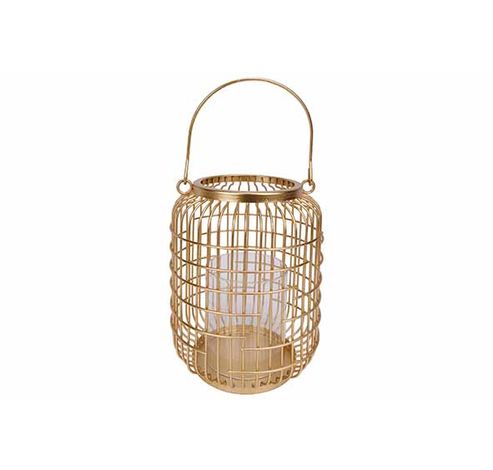 Lanterne Mesh Dore 15x15xh19cm Rond Meta L-verre  Cosy @ Home