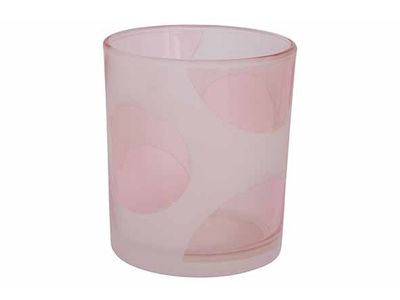 Theelichthouder Summer Roze 9x9xh10cm Gl As