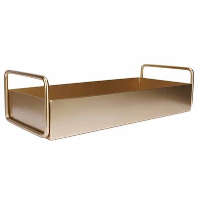 Plateau Dore 30x20xh8cm Metal   Cosy @ Home