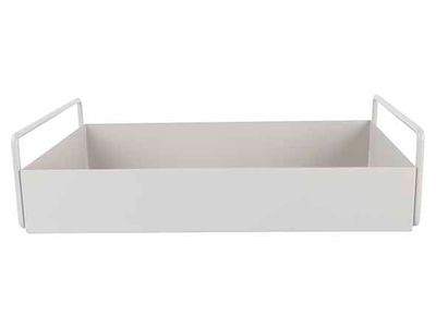 Plateau Dore 30x20xh8cm Metal 