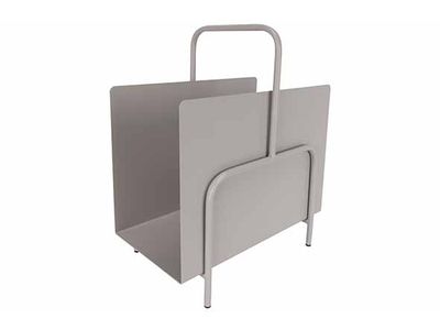 Magazinerek With Handle Lichtgrijs 35x20 Xh41cm Metaal