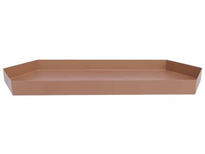 Coupelle Taupe 36x15xh2,3cm Metal 