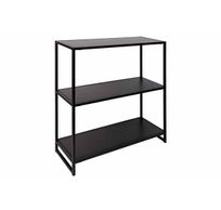 Rek 3 Shelfs Zwart 29x80xh77,5cm Metaal Knock Down 