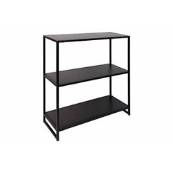 Cosy @ Home Rack 3 Shelfs Noir 29x80xh77,5cm Metal Knock Down 