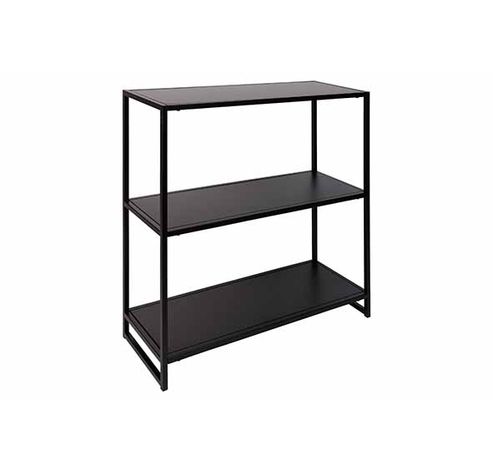 Rek 3 Shelfs Zwart 29x80xh77,5cm Metaal Knock Down  Cosy @ Home