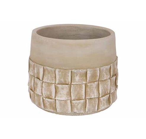 Bloempot Surfaces Greige 16x16xh13cm Ron D Conisch Cement  Cosy @ Home