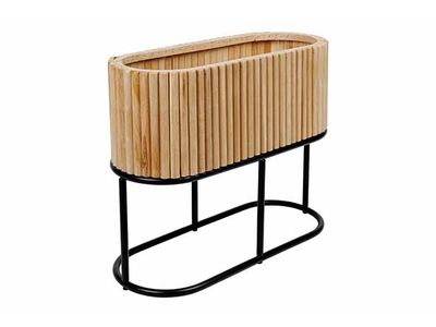 Plantenbak Wood Natuur 50x20xh40cm Metaa L Knock Down
