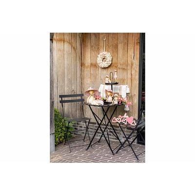 Etagere 2 Layers Zwart 30x30xh45cm Metaa L  Cosy @ Home