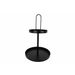 Cosy @ Home Etagere 2 Layers Zwart 30x30xh45cm Metaa L