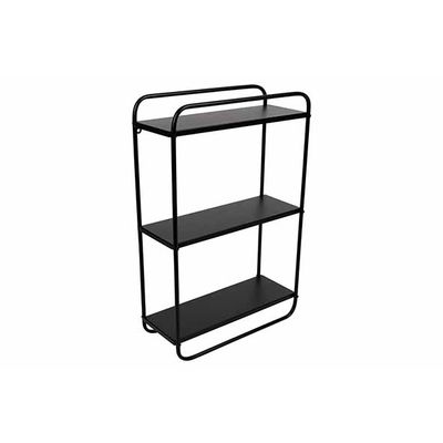 Rack 3 Shelfs Noir 36x15xh56cm Metal Knock Down  Cosy @ Home