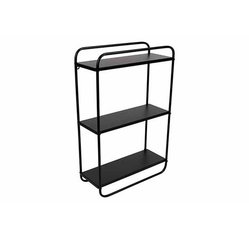 Rack 3 Shelfs Noir 36x15xh56cm Metal Knock Down  Cosy @ Home