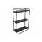 Rek 3 Shelfs Zwart 36x15xh56cm Metaal Knock Down 