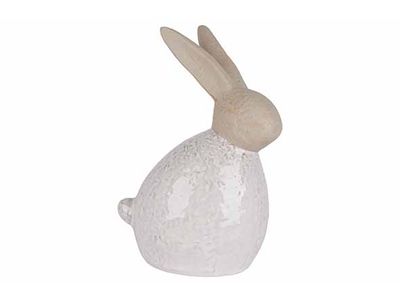 Konijn Rough Sand Head Wit 12x9xh20cm An Dere Porselein