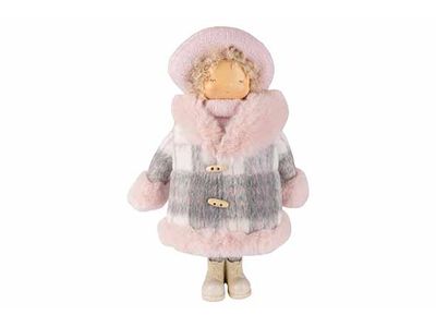 Winterkind Zoe Roze 30x18xh45cm Textiel 