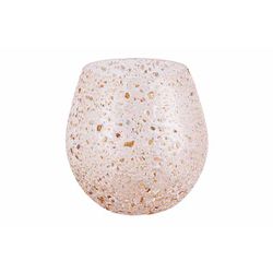 Cosy @ Home Theelichthouder Bubbly Transparant 10x10 Xh10cm Rond Glas