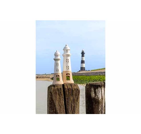 Bougeoir Lighthouse Rough Bottom Blanc 1 0x10xh30cm Allonge Porcelaine  Cosy @ Home